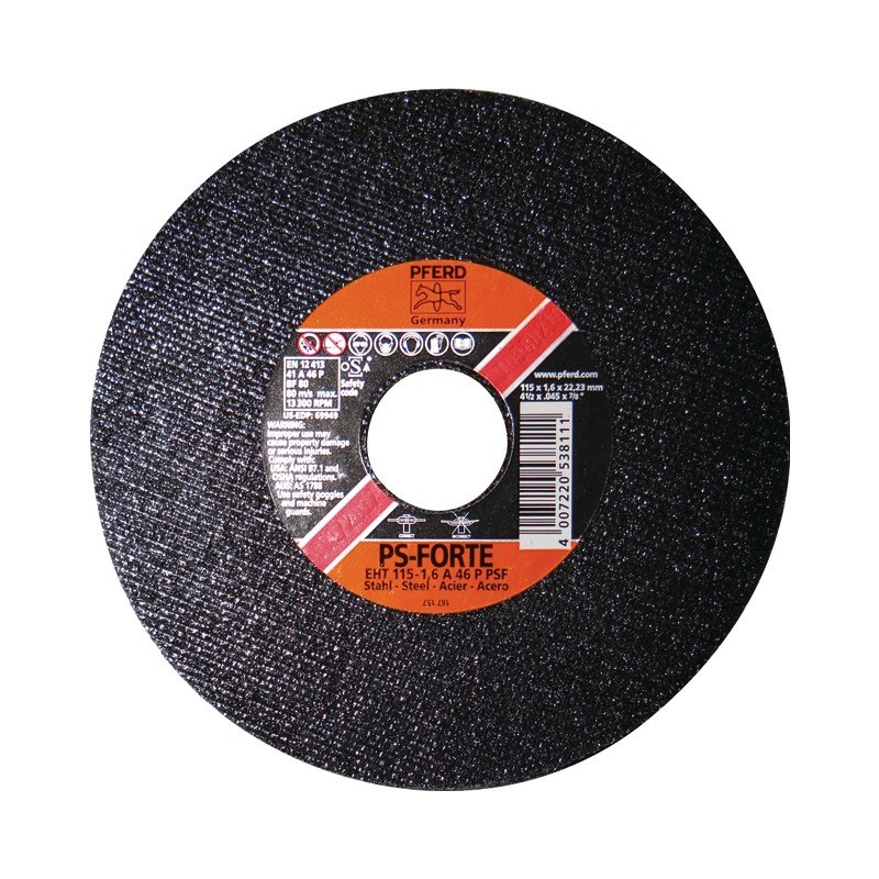 : DISQUE À TRONÇONNER MÉTAL 115 X 1,6 X 22,2 MM PS FORTE