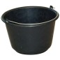 Seau à veau 16 litres polyéthylène noir avec anse