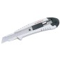 Cutter aluminium 18mm argent verrouillage automatique Cutter aluminium 18mm argent verrouillage automatique