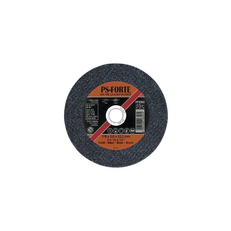 : DISQUE À ÉBARBER MÉTAL 115 X 7,2 X 22,2 MM PS FORTE : DISQUE À ÉBARBER MÉTAL 115 X 7,2 X 22,2 MM PS FORTE