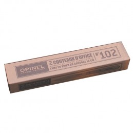 OPINEL  : Couteaux office opinel lame carbone (lot de 2)