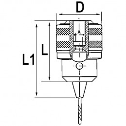 : MANDRIN A CLE NE PRO 2,5à16mm 1/2-20 CLE C3