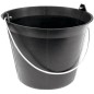 Seau maçon 11 litres plastique noir anse diamètre 5.3mm Seau maçon 11 litres plastique noir anse diamètre 5.3mm