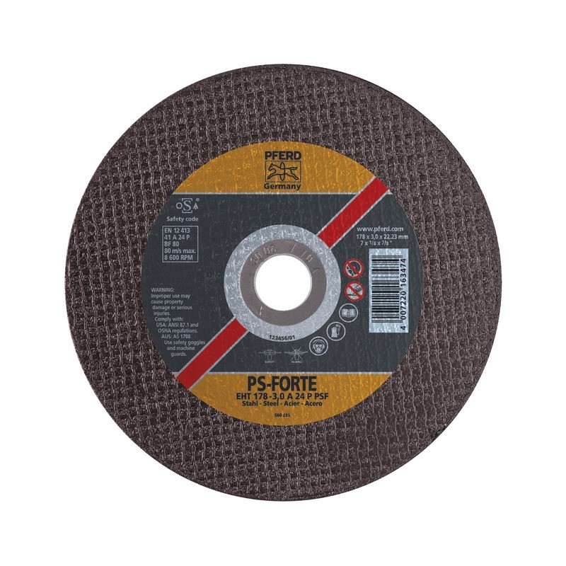 : DISQUE À TRONÇONNER MÉTAL 230 X 3 X 22,2 MM PS FORTE : DISQUE À TRONÇONNER MÉTAL 230 X 3 X 22,2 MM PS FORTE