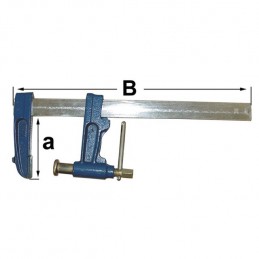 Urko  : Serre joint a pompe 30x8 hauteur 90mm(a) longueur 300mm(b)