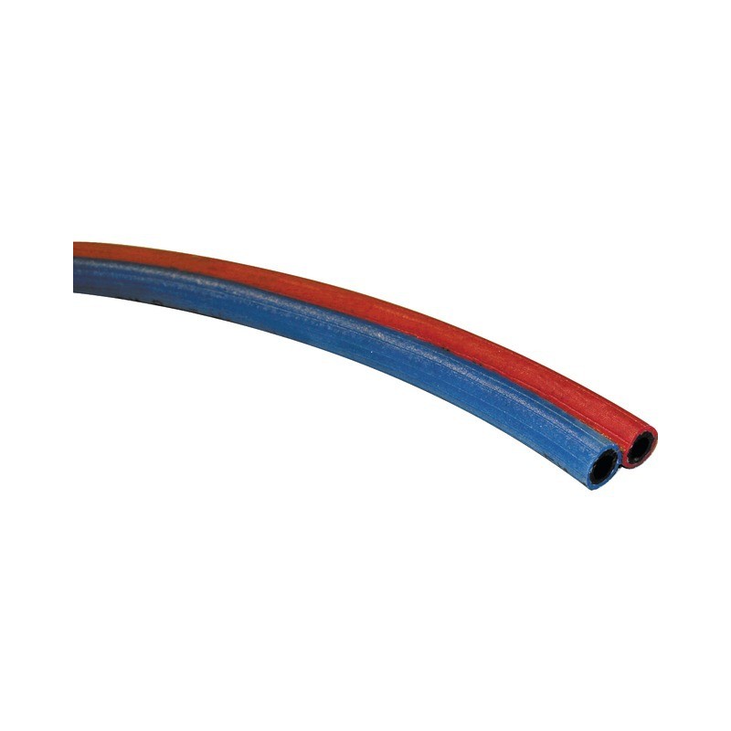 : TUYAU SOUDURE JUMELE BLEU/ROUGE Ø10mm ROULEAU DE 20M