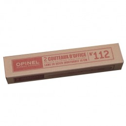 OPINEL  : Couteaux office opinel lame inox (lot de 2)