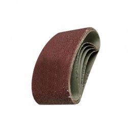 : BANDE ABRASIVES SANS FIN CORINDON 75X457 GR80  BLISTER DE 3