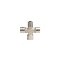 RACCORD EN CROIX 3X1/4" FEMELLE + 1X1/4" MALE PRODIF