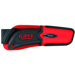 Tajima  : Cutter grip antidérapant 18mm Verrouillage à molette + fourreau