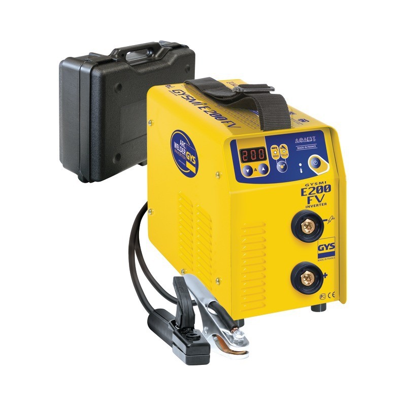 : POSTE A SOUDER INVERTER GYSMI E200FV AVEC VALISE ET ACCESSOIRES GYS