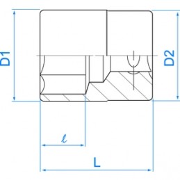 KING TONY  : Douille Métrique 3/8" (9,53mm) Standard 12 pans 3330M