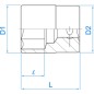 Douille Métrique 3/8" (9,53mm) Standard 12 pans 3330M Douille Métrique 3/8" (9,53mm) Standard 12 pans 3330M