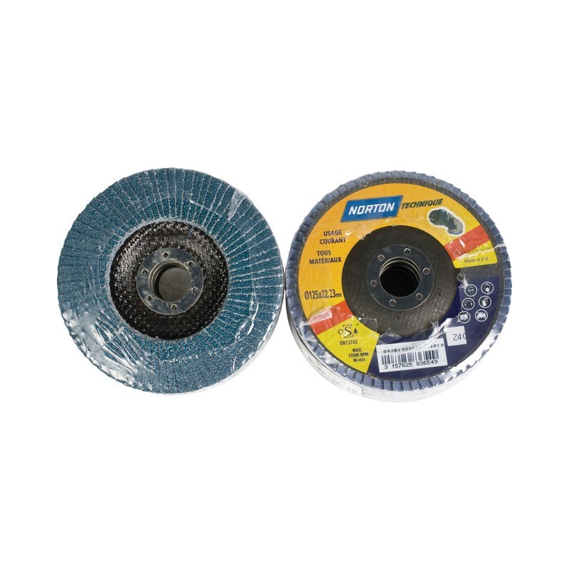 : DISQUE À LAMELLES BOMBÉ 125 MM GRAIN 40 BLUE PRO : DISQUE À LAMELLES BOMBÉ 125 MM GRAIN 40 BLUE PRO
