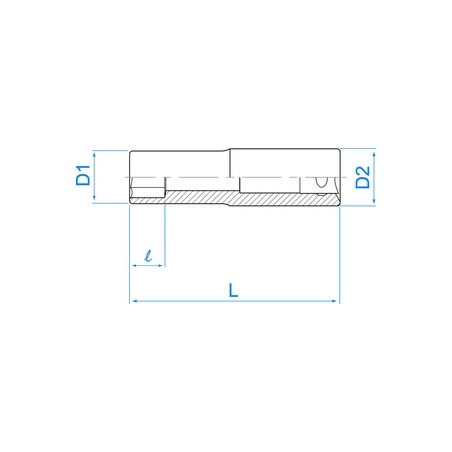 Douille pour vis mâles Torx 3/8" (9,53mm) Longue 3275M