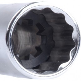 Douilles pour bougies 14 mm  longueur 250 mm 12 Pans