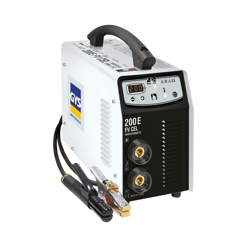 : POSTE A SOUDER INVERTER GYSMI E200 CEL FV AVEC VALISE ET ACCESSOIRES GYS