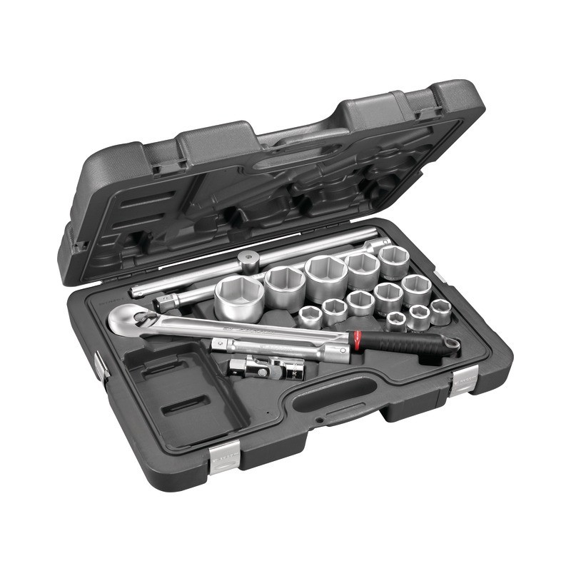 FACOM : DOUILLES ET ACCESSOIRES 3/4" 6 PANS 21 A 55 MM COFFRET DE 15 PIECES FACOM FACOM : DOUILLES ET ACCESSOIRES 3/4" 6 PANS 21 A 55 MM COFFRET DE 15 PIECES FACOM