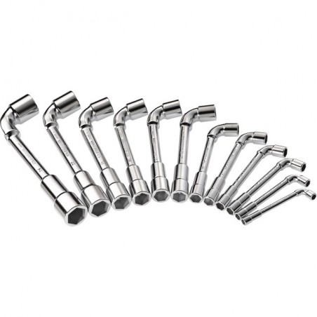 CLES A PIPE DEBOUCHEES 6 PANS EN BOITE JEU DE 12 FACOM