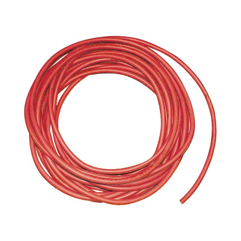 : TUYAU ROUGE ACETHYLENE 6 MM ROULEAU DE 5 M