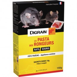 DIGRAIN LA PASTA DES RONGEURS 15x10 GRS