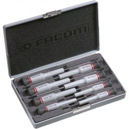 FACOM  : TOURNEVIS DE PRECISION MICRO-TECH TORX COFFRET DE 8 FACOM