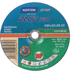 : DISQUE À TRONÇONNER MATÉRIAUX 230 X 3,2 X 22,2 MM BLUE PRO