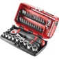 DOUILLES ET ACCESSOIRES 1/4" NANO EN POUCES COFFRET
