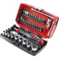 DOUILLES ET ACCESSOIRES CLIQUET HAUTES PERFORMANCES 1/4" COFFRET DE 28 PIECES FACOM