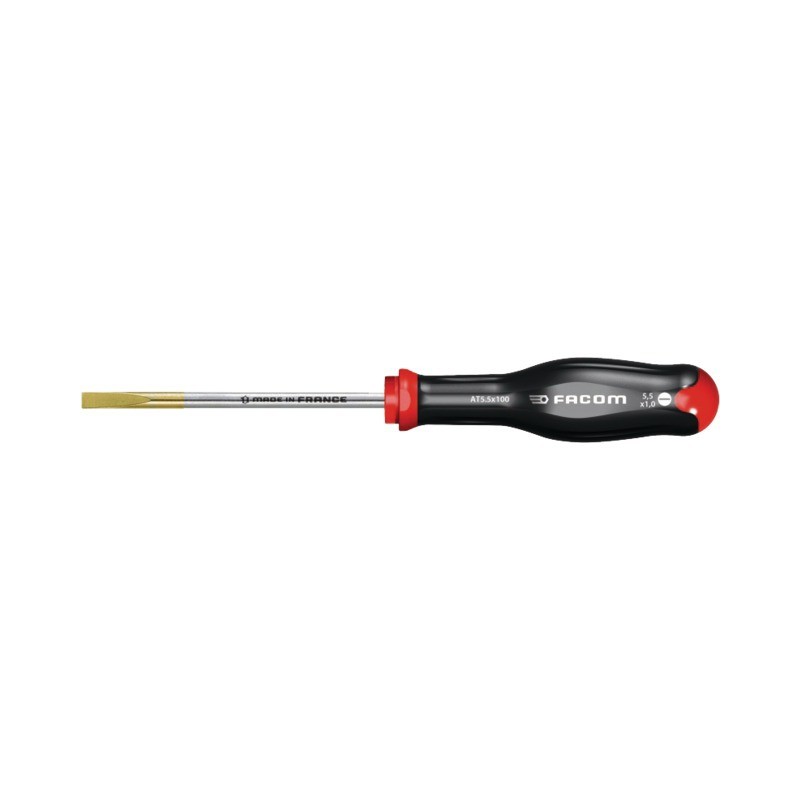 FACOM : TOURNEVIS PROTWIST A FENTE LAME FRAISE 5,5 MM LG 100 MM FACOM FACOM : TOURNEVIS PROTWIST A FENTE LAME FRAISE 5,5 MM LG 100 MM FACOM