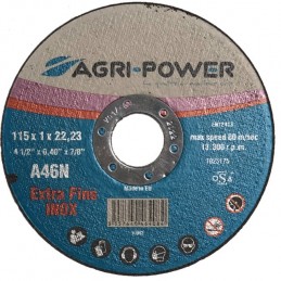 : DISQUE A TRONCONNER 115X1X22,2 INOX PLAT AGRI-POWER