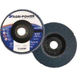 : DISQUE A LAMELLES 125X1 GR80 ZIRCO AGRI POWER