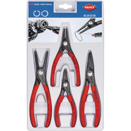 : PINCE A CIRCLIPS DE PRECISION INTERIEUR EXTERIEUR JEU DE 4 KNIPEX