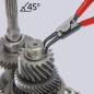 PINCE A CIRCLIPS EXTERIEUR 19-60 MM COUDEE 45° KNIPEX