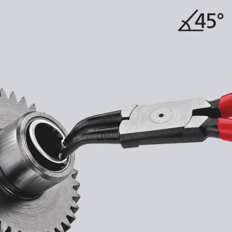 PINCE A CIRCLIPS INTERIEUR 19-60 MM COUDEE 45° KNIPEX