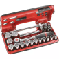 DOUILLES ET ACCESSOIRES 1/2" COFFRET 23 PIECES FACOM