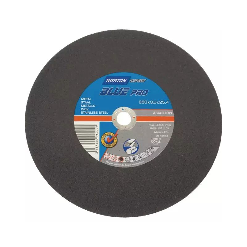 : DISQUE À TRONÇONNER MÉTAL/INOX 350 X 3 X 25,4 MM BLUE PRO