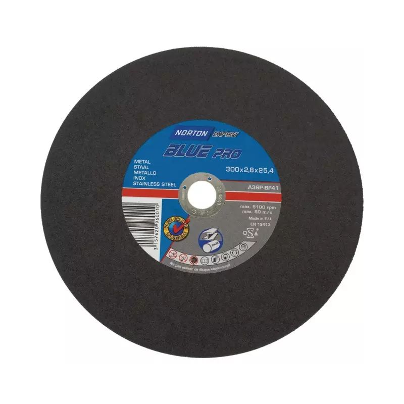 : DISQUE À TRONÇONNER MÉTAL/INOX 300 X 2,8 X 25,4 MM BLUE PRO