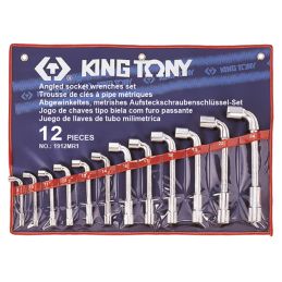 KING TONY  : Trousse de clés à pipe métriques - 12 pièces