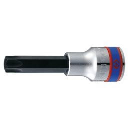 KING TONY  : Douille tournevis Torx  1/2" (12.70mm)  T27 Longueur 80mm - 403327