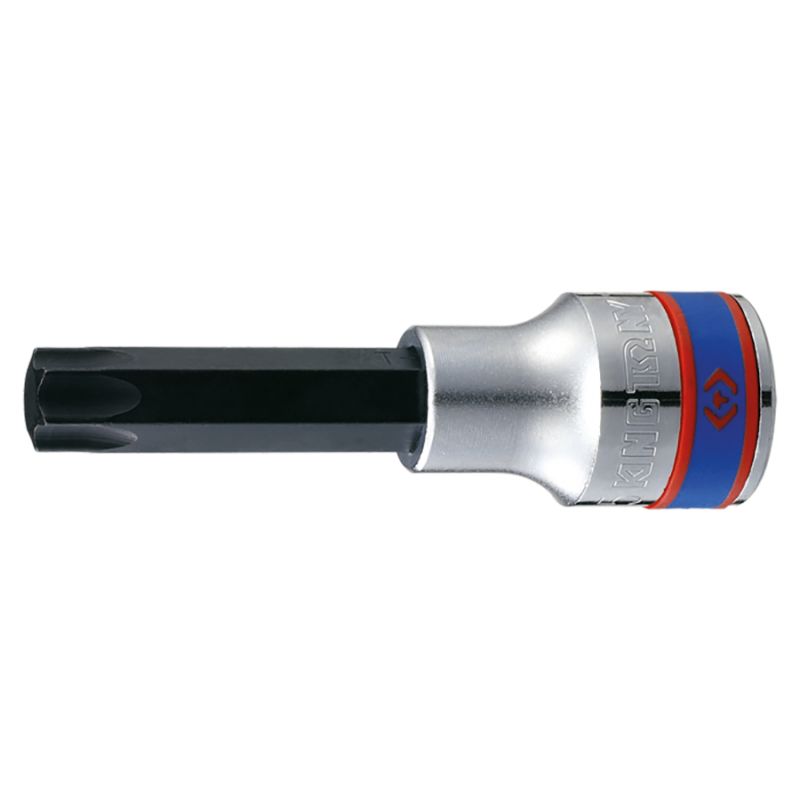 KING TONY  : Douille tournevis Torx  1/2" (12.70mm)  T27 Longueur 80mm - 403327