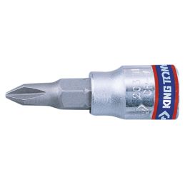 KING TONY  : Douille tournevis phillips  1/4" (6.35mm)  N°4 - 203104