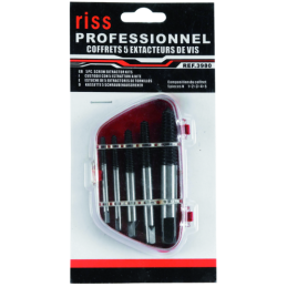 RISS  : Extracteurs de goujons  (coffret de 5 de 3mm a 18mm)