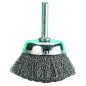 Brosse de perceuse métallique diamètre 75mm, Fil 0.30mm, Axe 6mm