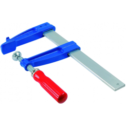 Urko  : Serre joint a vis manche bois 90/20 section 30x8 longueur 200mm