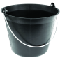 Seau maçon 11 litres plastique noir anse diamètre 5.3mm Seau maçon 11 litres plastique noir anse diamètre 5.3mm