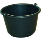 Seau à veau 16 litres polyéthylène noir avec anse