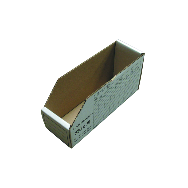 STELEC  : Boite de rangement carton 230x75mm