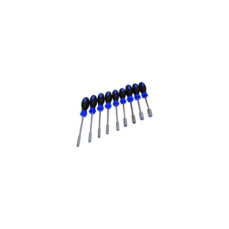 KING TONY  : Tournevis 6 pans emmanchés - (Jeu de 9 pièces) - 30119MR