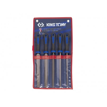 KING TONY  : Jeu de limes de 250mm - 5 pièces